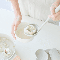 실리만 프리미엄 실리콘 국자 (플러스 사이즈) - 코코아그레이 1 개