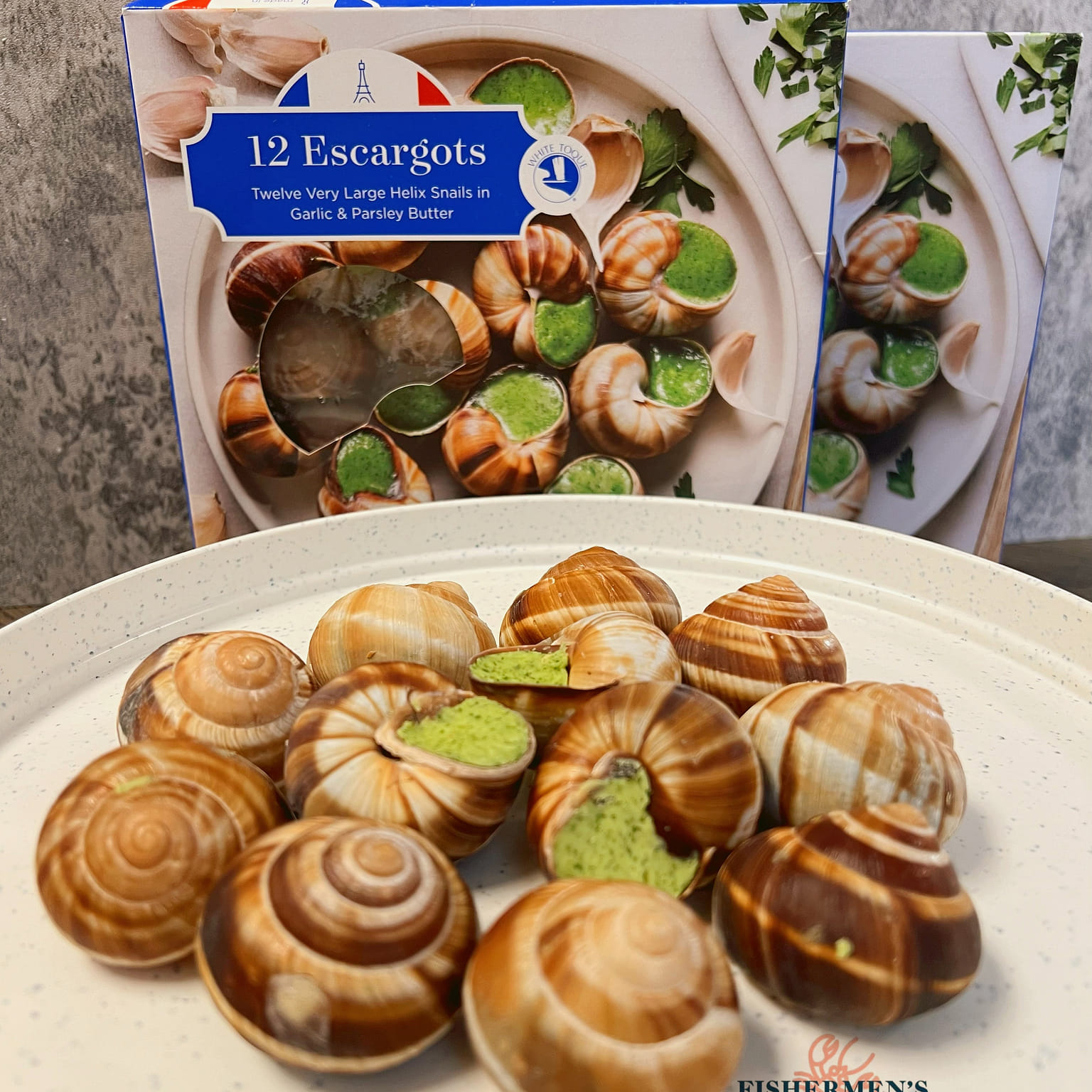 Escargots with garlic & parsley butter 1 케이스