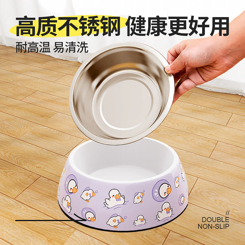 Dog basin - stainless steel L-shaped * 1 piece 1 count