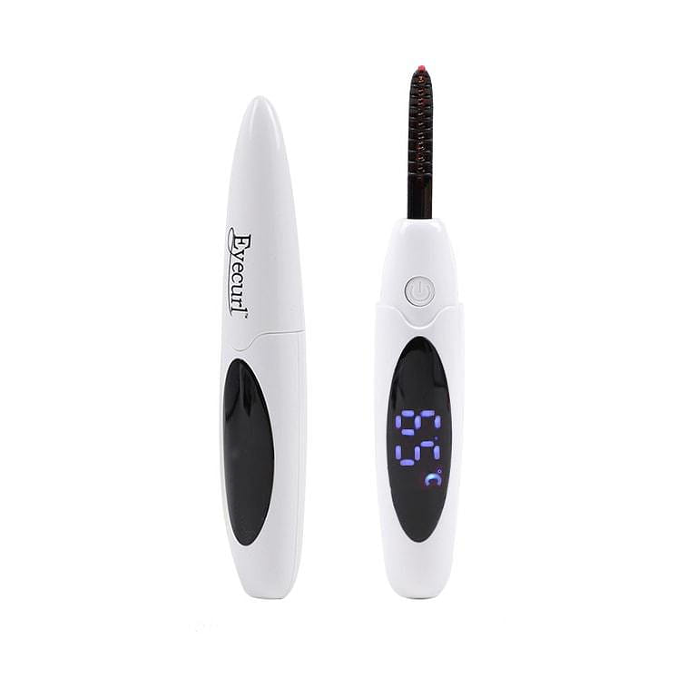 전기식 속눈썹 뷰러 – USB 충전식 열 뷰러 – 오래가는 컬링 X6 화이트 1 개입