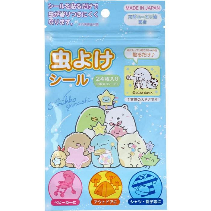 Sumikkogurashi Bl Insect Repellent Sticker 24Pc 1 count