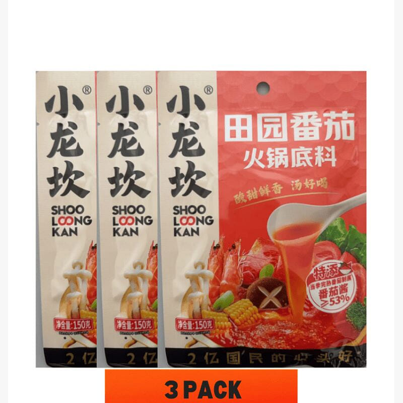 Xiaolongkan Garden Tomato Hot Pot Base, 150g*3pcs 150 g