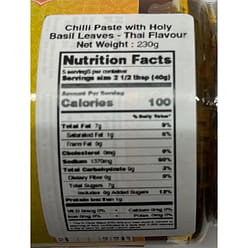 Chili Paste With Holy Basil leaves 8 oz