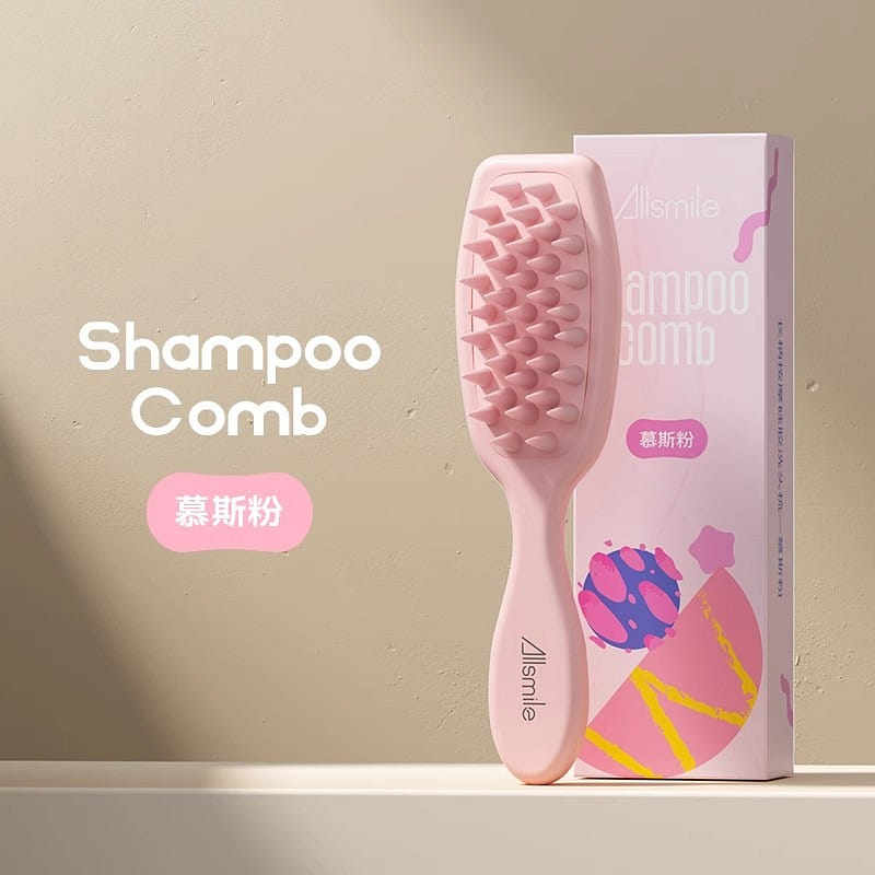 Long handle shampoo comb silicone shampoo scalp ma 1 개