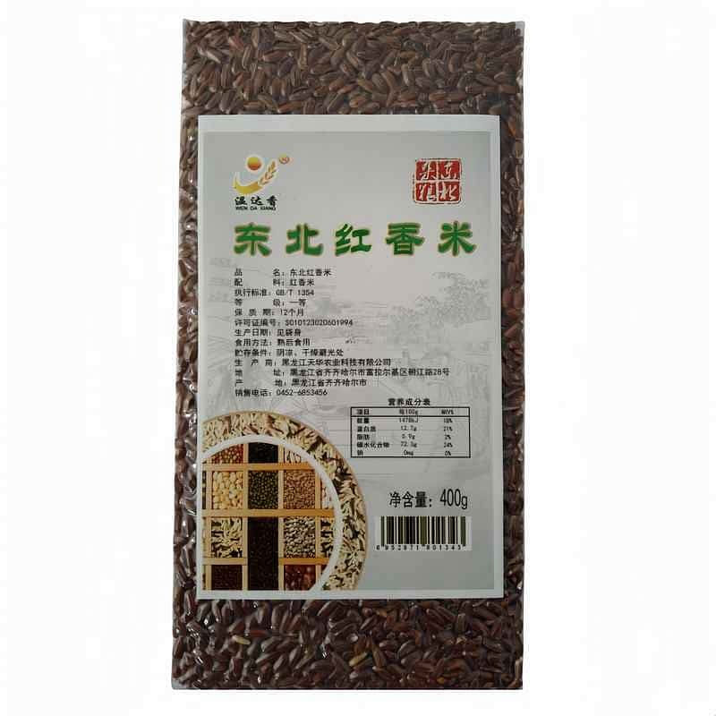 Northeast grains and grains - red fragrant rice 400 그램