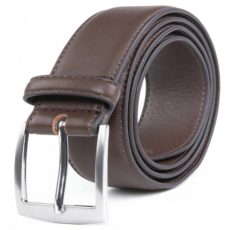 Men's Dress Belt Black Leather Belts BROWN 40/42 1 count