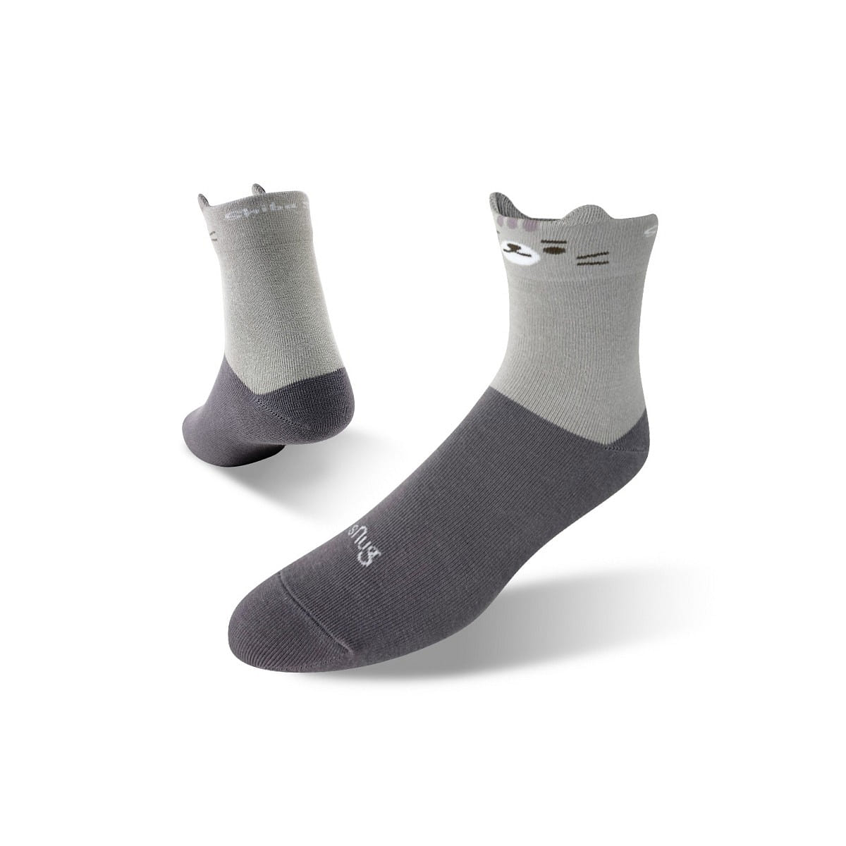 SNUG Shiba Says Anti-Odor Socks-Grey (18-20cm) 62 그램