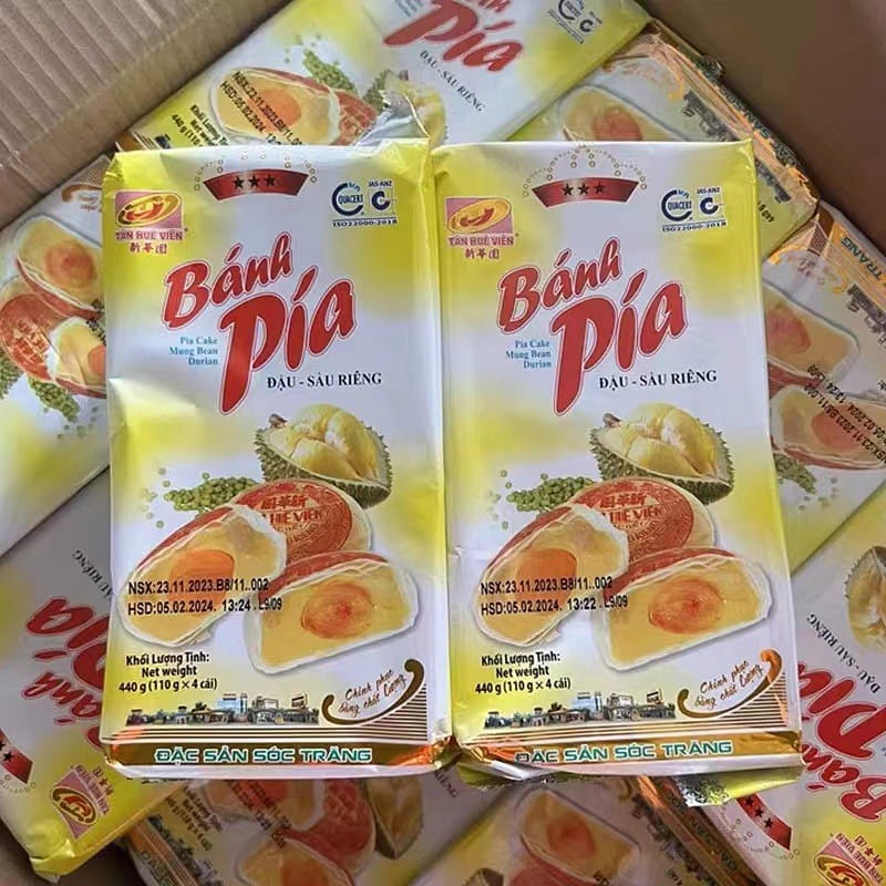 Vietnam Durian Egg Yolk Cake , 4pcs/pack 440 그램