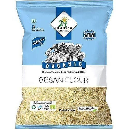 24 Mantra Organic Besan Flour / Gram Flour / Chickpea Flour - 1 lb 1 파운드