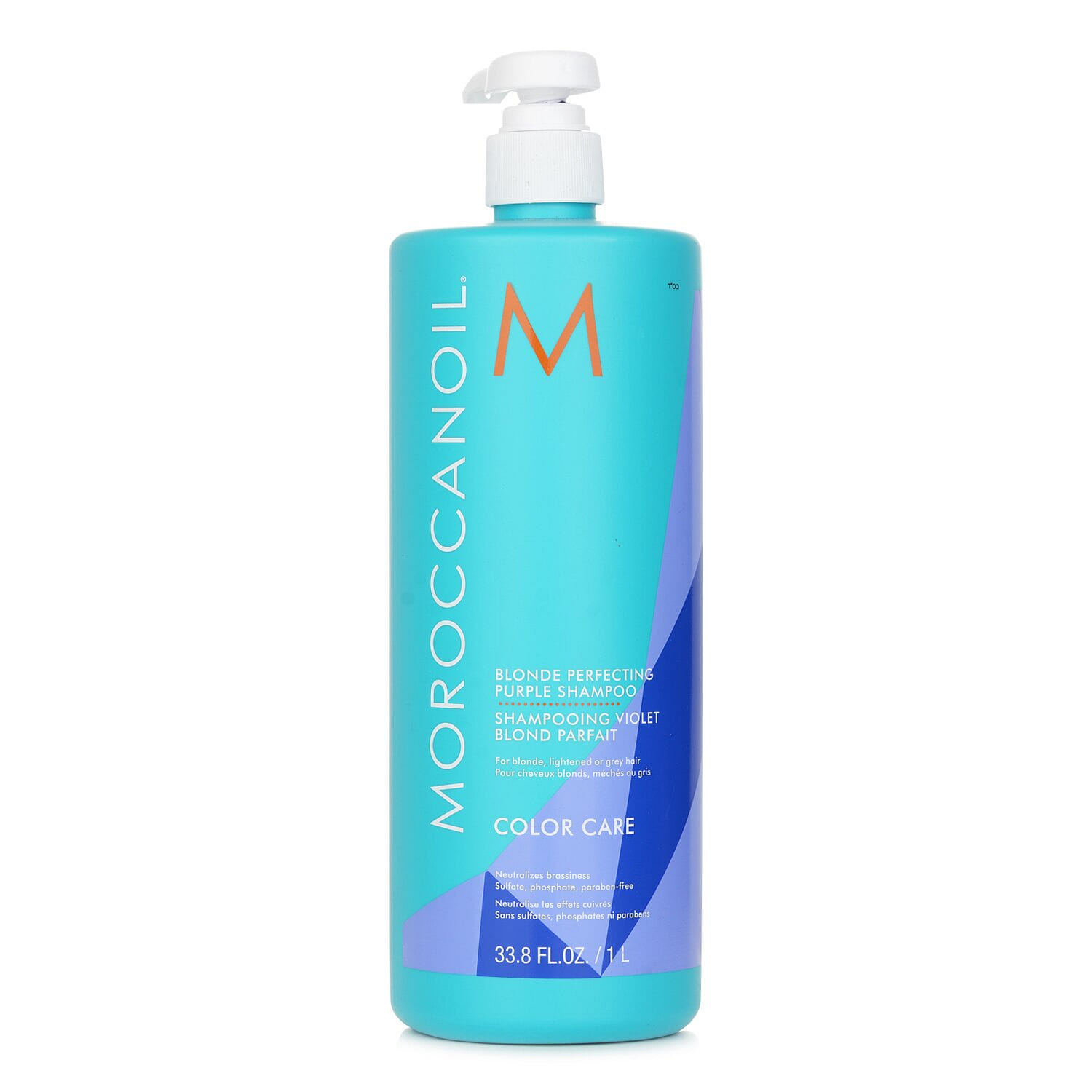 Moroccanoil Blonde Perfecting Purple Shampoo (For Blonde, Lightened Or Grey Hair)  1000ml/33.8oz 1000 밀리리터