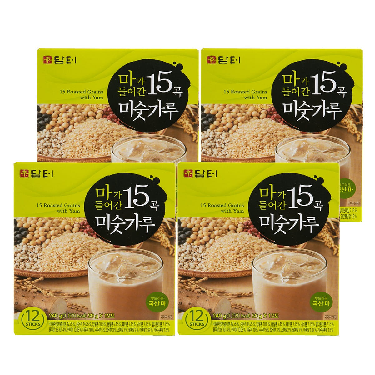담터 마가 들어간 15곡 미숫가루 15T 4박스 48 개입