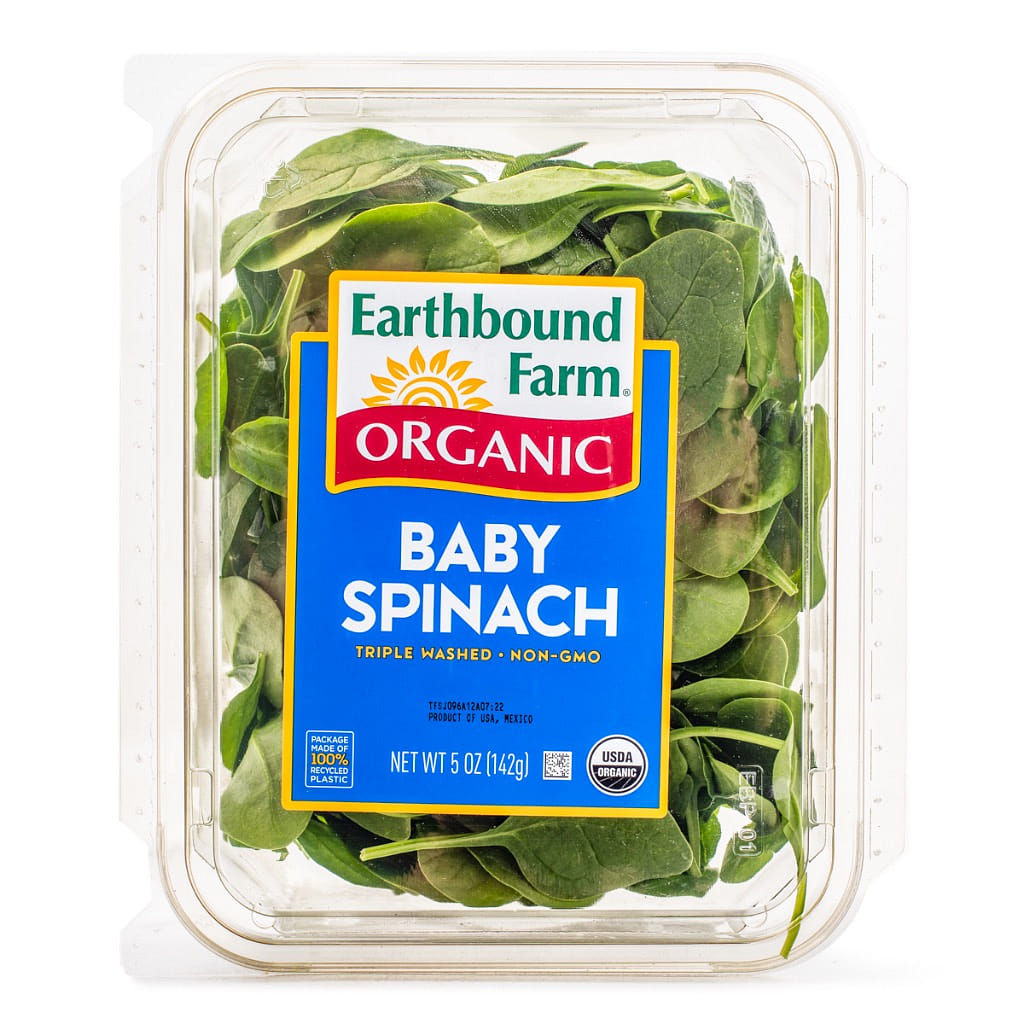 Earthbound Farm Organic Baby Spinach Clamshell 5 oz