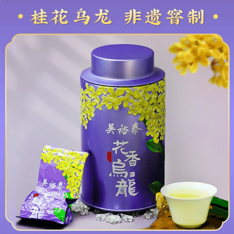 烏龍ティー 吴裕泰桂花乌龙茶105g罐- Weee!
