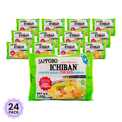 Sapporo Ichiban Instant Japanese Style Noodles, Chicken 3.5 oz*24 pack