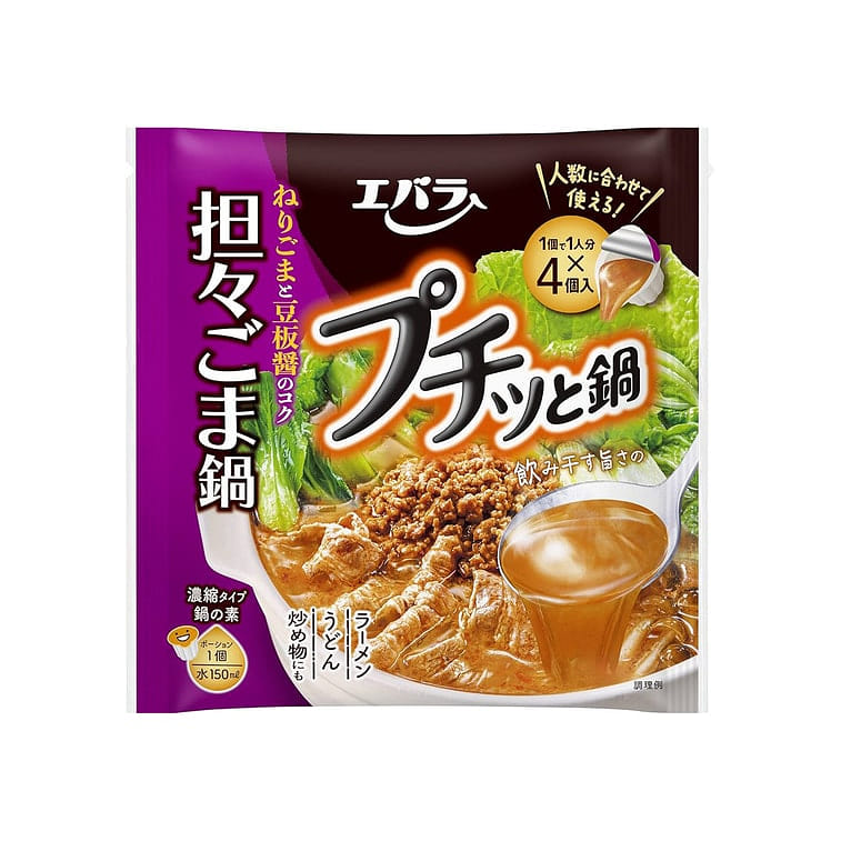 荏原 火锅汤底料 锅底胶囊 芝麻担担味 4枚 1 份