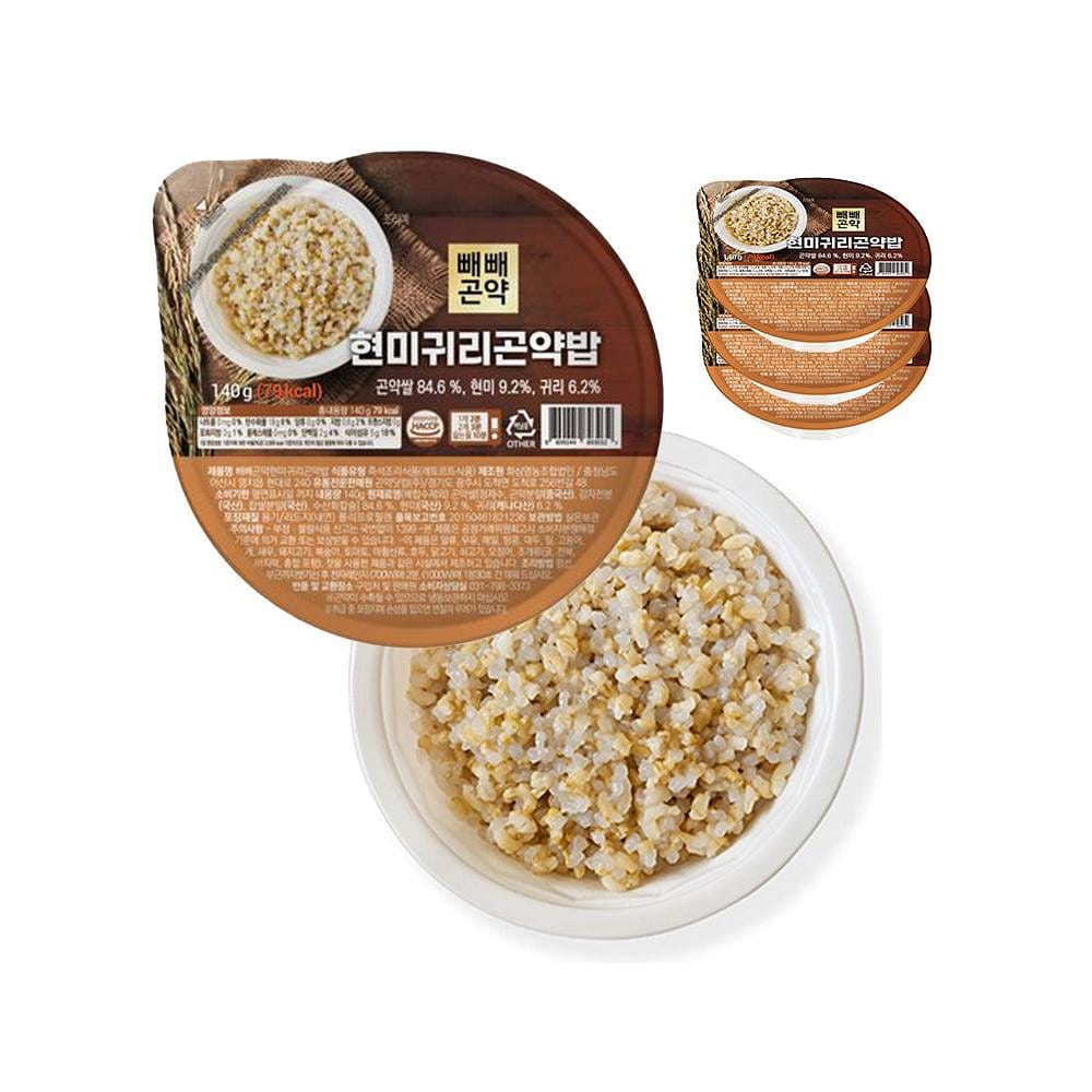 Fermented Konjac Brown & Oat Rice 4.93 oz, 3-PACK 1 each*3 pack