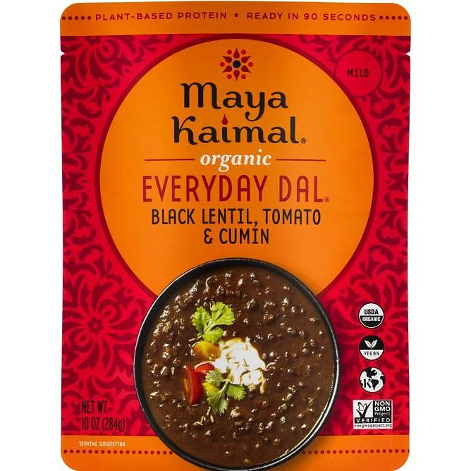 Maya Kaimal Organic Everyday Dal - Black Lentil + Tomato + Cumin, 10 oz pouch 10 盎司