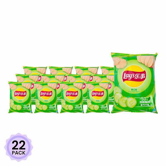weee_snack_Lay's Cucumber Chips 22 pack 70 g