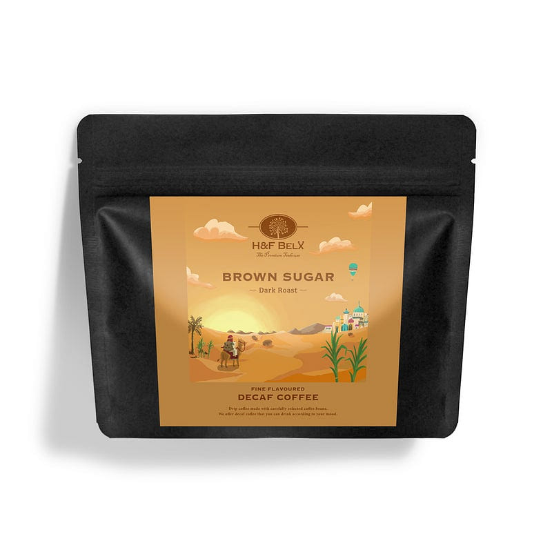 Cà phê pha phin H&F BELX vị Đường nâu (không caffeine) - 5 túi 1 phần