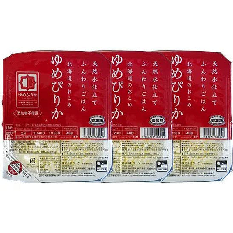 Uke Fluffy Rice Hokkaido Yumepirika 200g*3P 1 個