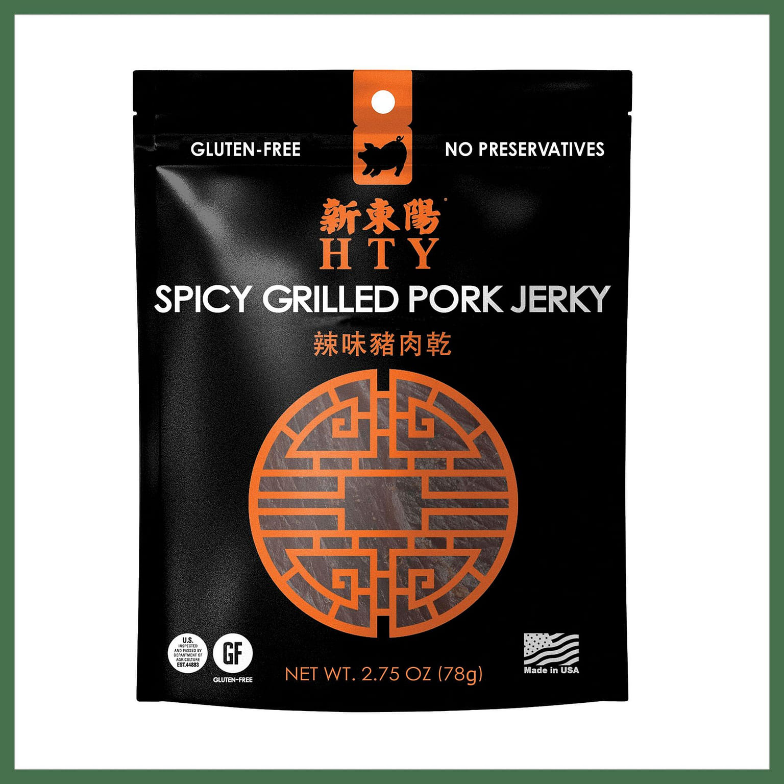HTY Hsin Tung Yang Spicy Grilled Pork Jerky 6oz 1 each