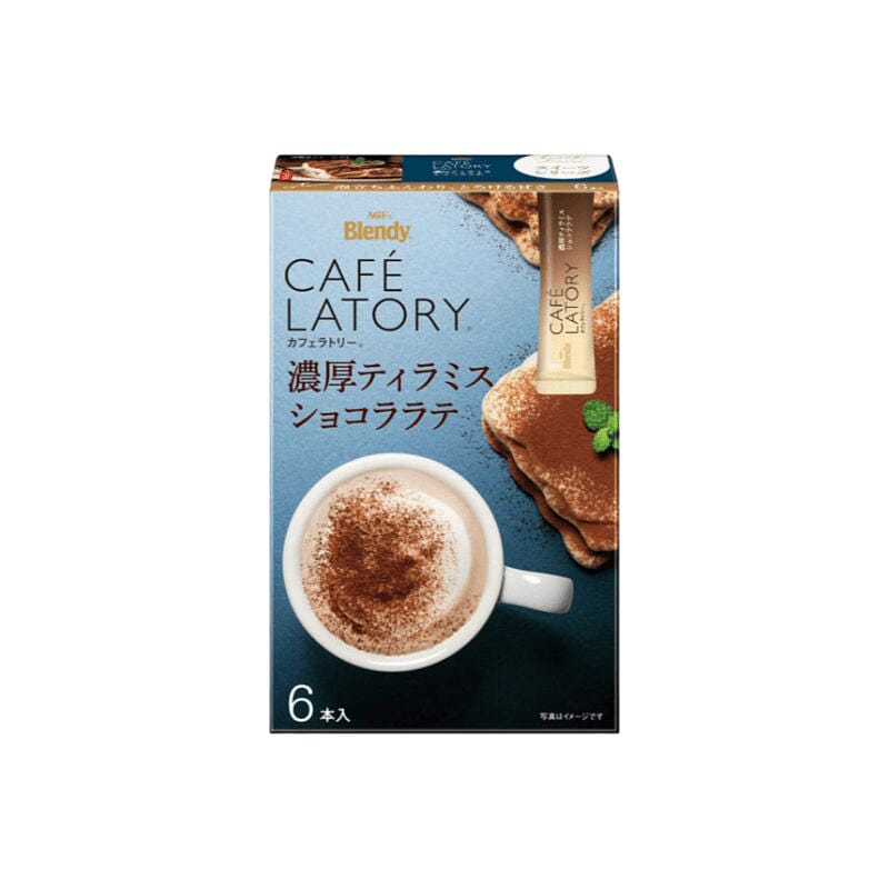 AGF 速溶 浓醇提拉米苏巧克力拿铁 6条装 1 份