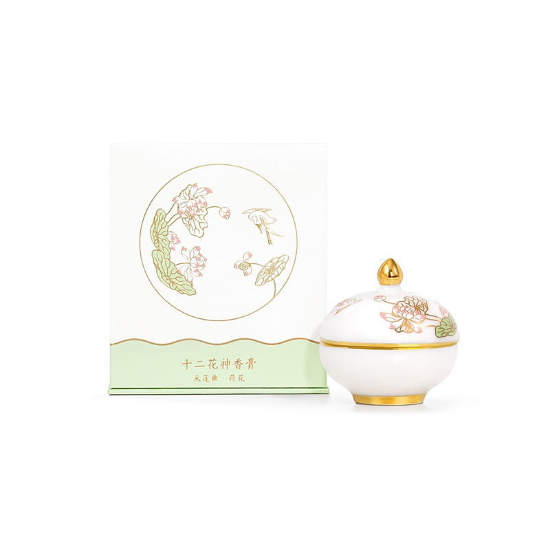 [Ship from CN] Flower Incense Chinese Style Souvenir Gift-June Lotus Blossom 1 phần