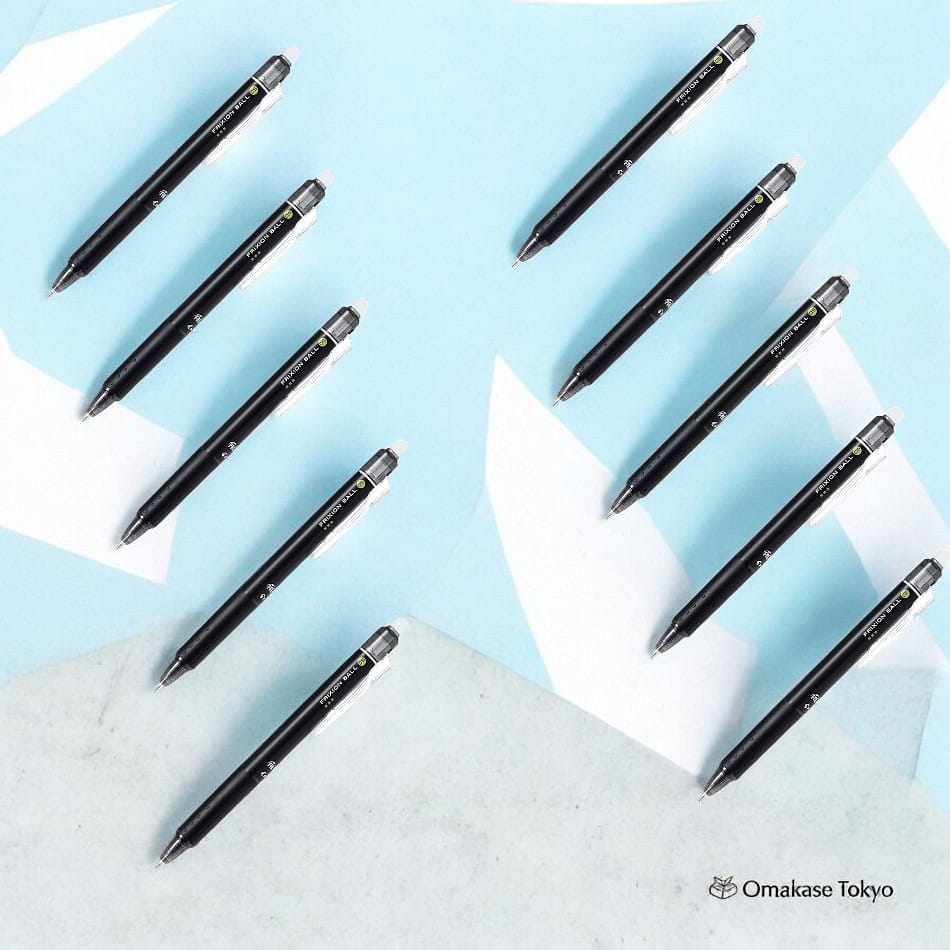 FriXion Ball Retractable Erasable Gel Black 10 Pcs 100 g