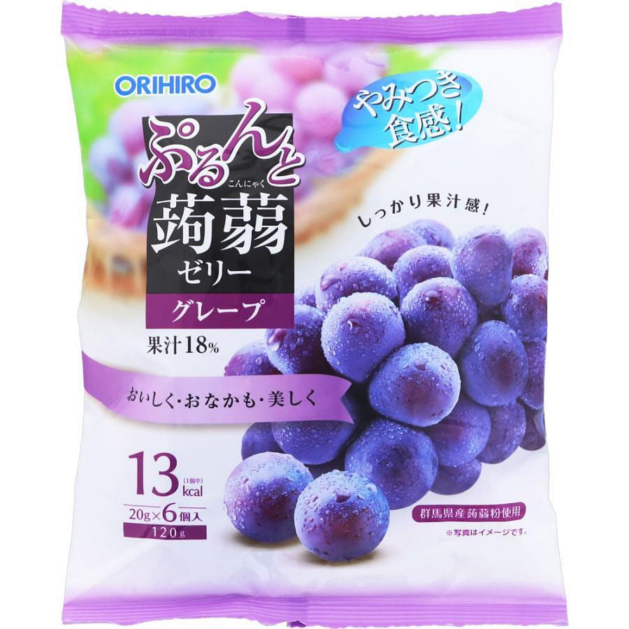 ORIHIRO Wobbly Jelly Grape Flavor 20g*6 1 개