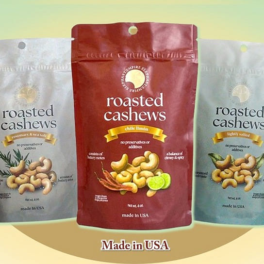 Empire Elephant Roasted Cashews ( Pack of 3 ) with 3 flavors Cashews 12 ออนซ์
