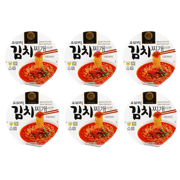 Omori Kimchi Stew Cup Ramen 150g pack of 6 1 개