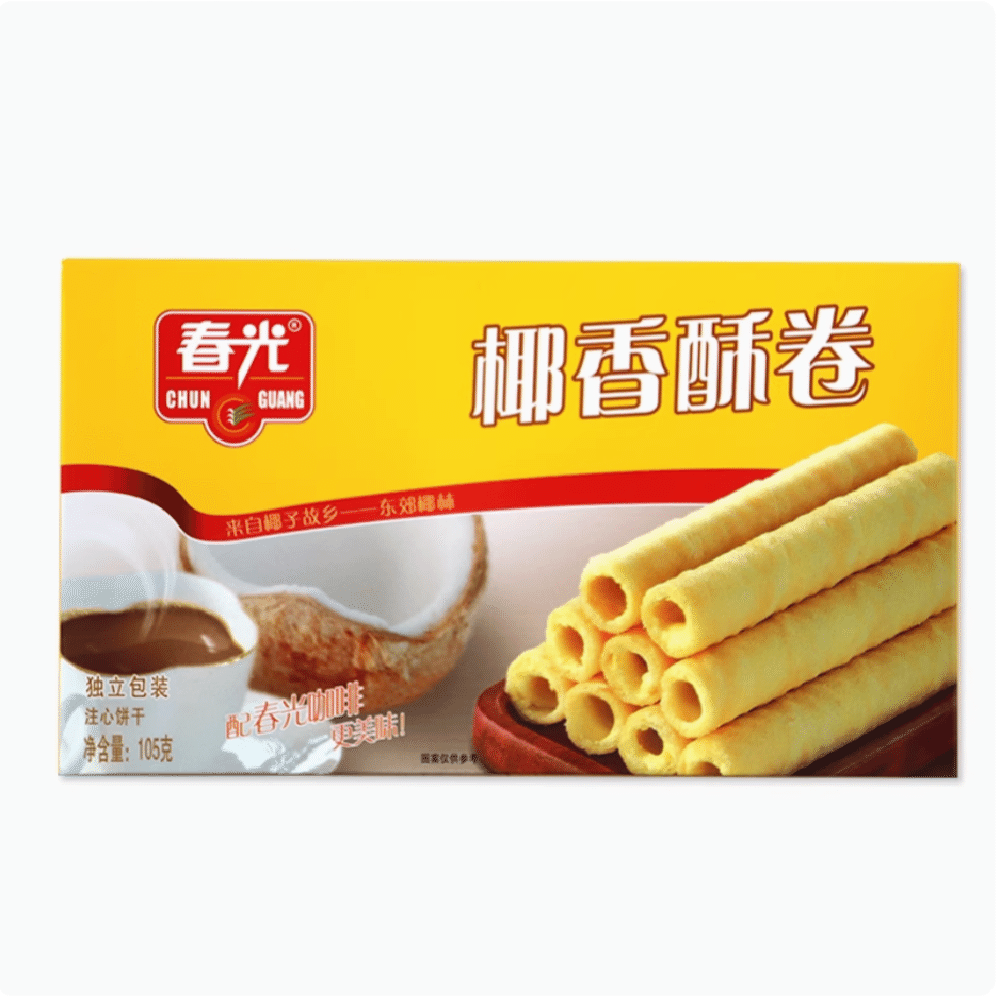 Coconut Wafer Crispy Roll 1 each