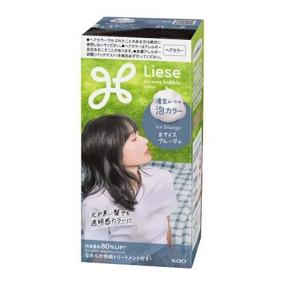 KAO Liese Foam Hair Dye Ice Blue Brown 115ml 1 box