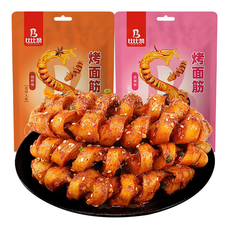 Grilled Spicy Wheat Gluten Snack Instant snacks to satisfy cravings and leisure 280 กรัม
