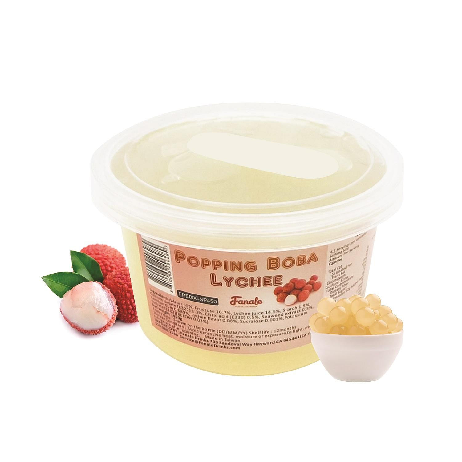 Fanale Popping Bursting Boba Lychee Flavor 450 กรัม