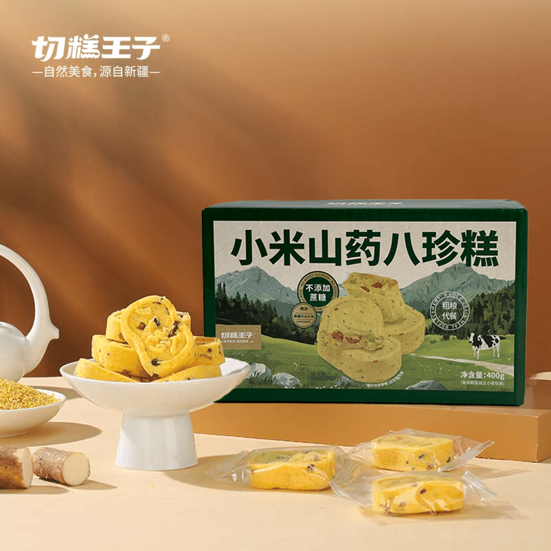 Millet mountain red date poria traditional pastry authentic eight zhen cake 400 그램