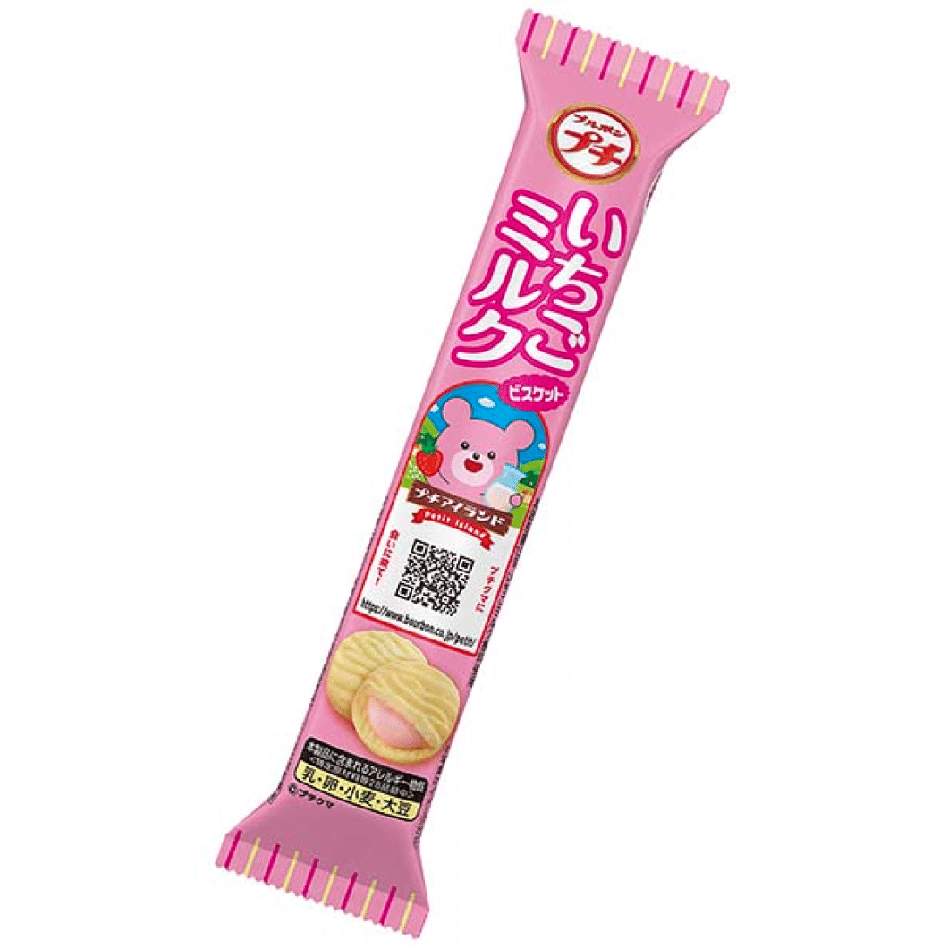 Bourbon Petit Strawberry Milk 1 bag (49g) 1 อัน