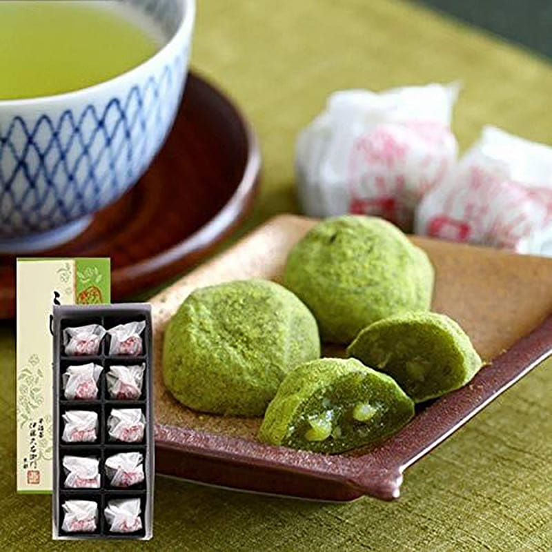 Ito Kyuemon Uji Matcha Soybean Walnut Mochi 10 pcs 1 each