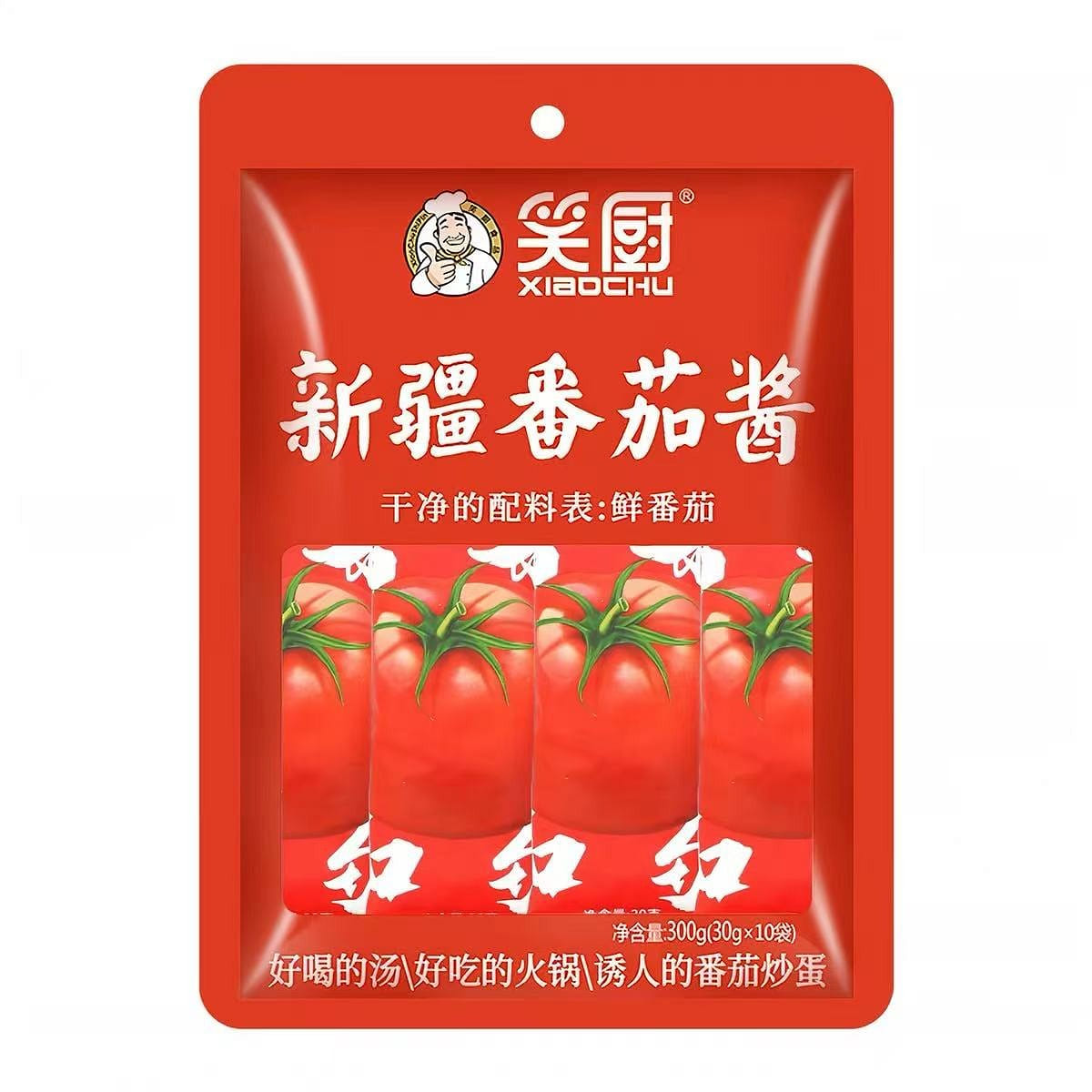 Xinjiang Pure Tomato Paste 30g*10 Bags 300 g