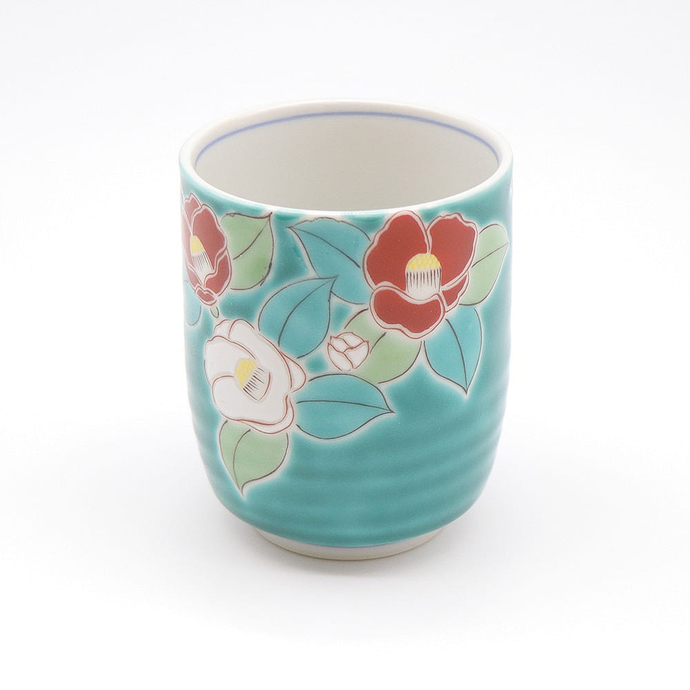 Kutani Ware Handmade Cup (Camellia, 2.7”x 2.7") Made in Japan 1 개