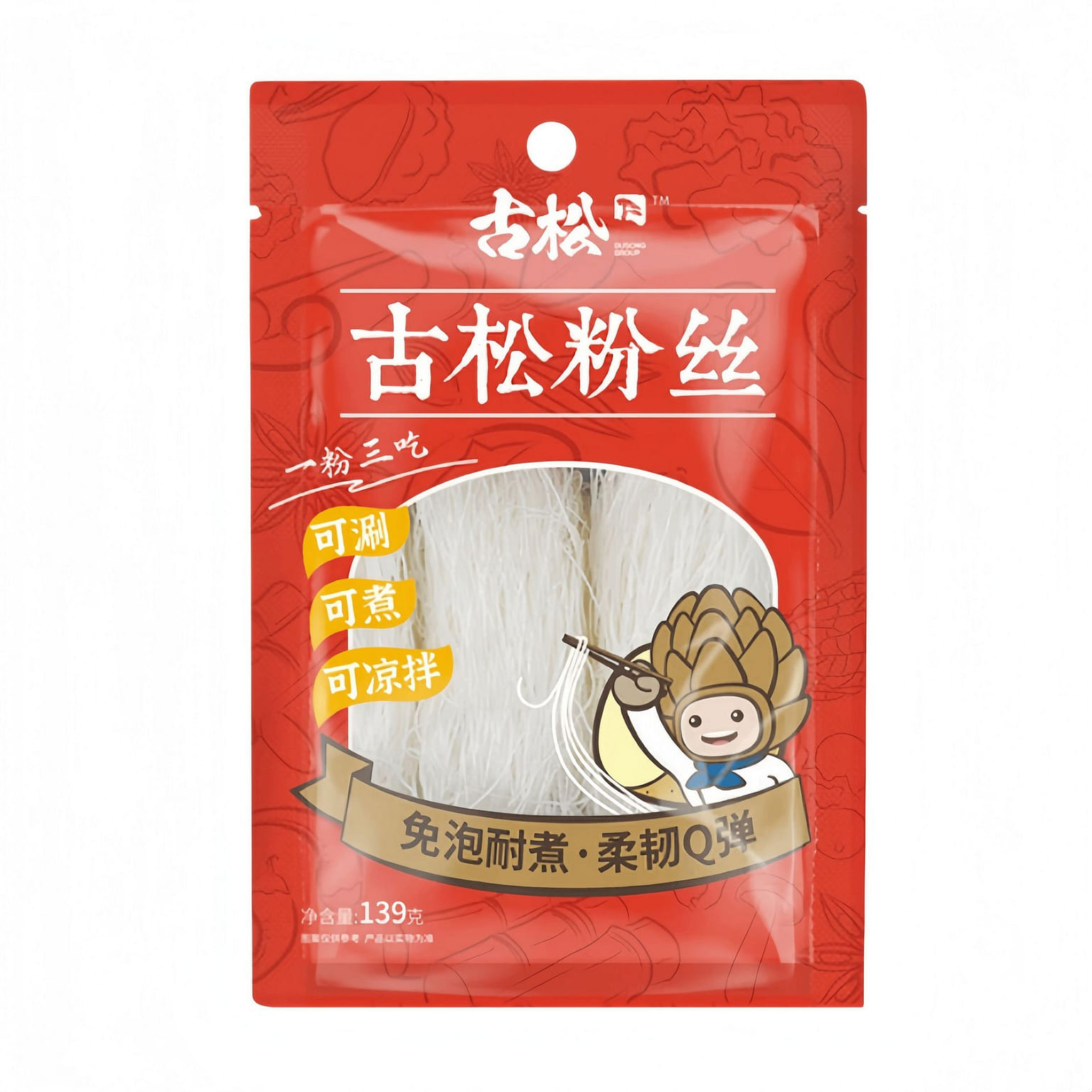 Pot-cold mixed hot and sour vermicelli, crystal ve 139 g