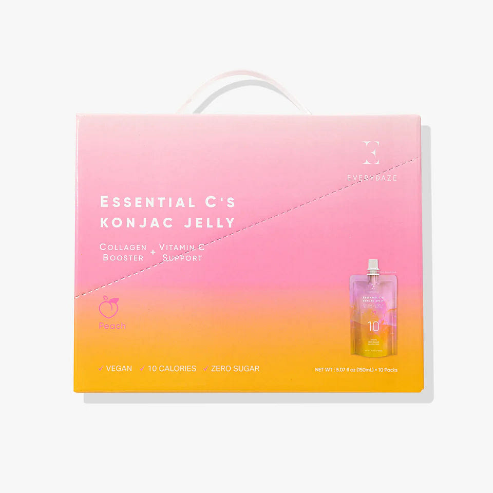 EVERYDAZE Peach Essential C's Konjac Jelly (Collagen + Vitamin C) 10 Packs 1 개