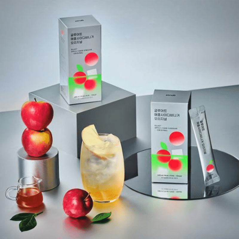 GLUET Apple Cider Vinegar: Pure & Digestive 240 밀리리터