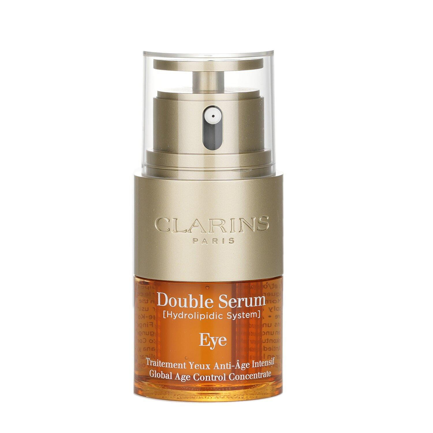 Clarins Double Serum Eye (Hydrolipidic System) Global Age Control Concentrate / 20ml/0.6oz 20 밀리리터