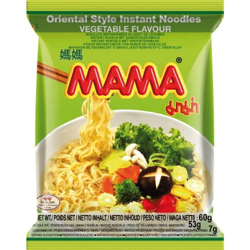 Mama Oriental Style Instant Noodles, Vegetable Flavour 1 count 1 개