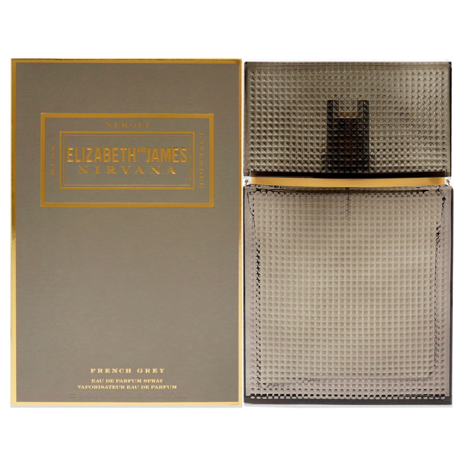 엘리자베스앤제임스의 여성용 니르바나 프렌치 그레이 - 3.4oz (100ml) 오 드 퍼퓸 스프레이 3.4 온스