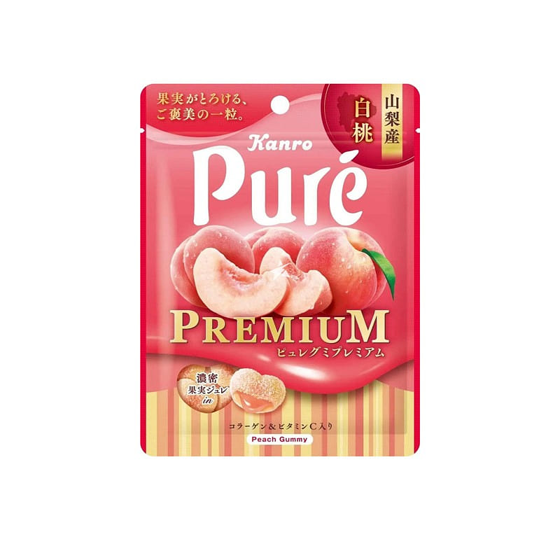 KANRO White Peach Flavour Soft Candy 54g 1 개