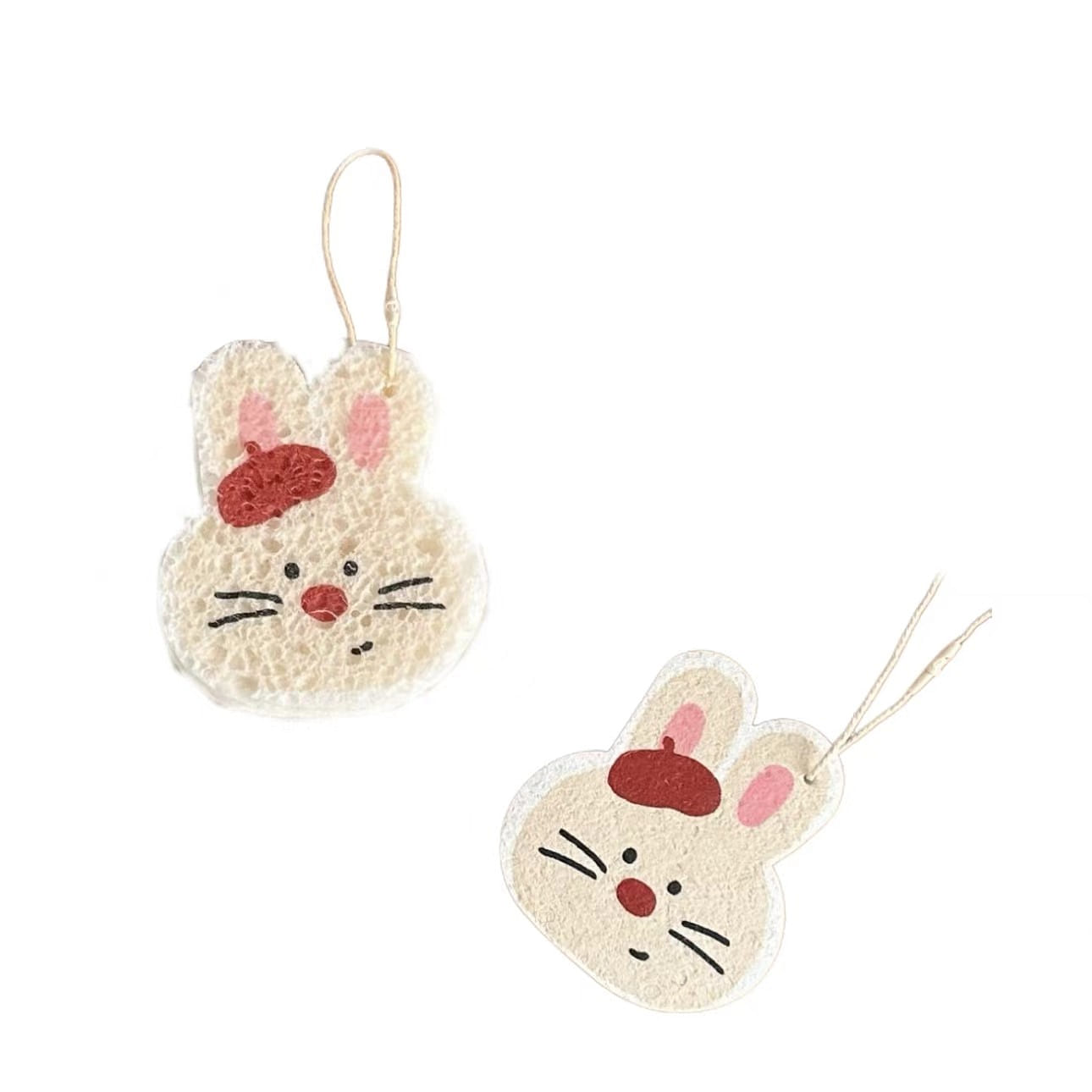Lovely Natural Wood Pulp Cotton Rag Do The Dishes Decontamination-Rabbit 1 개입
