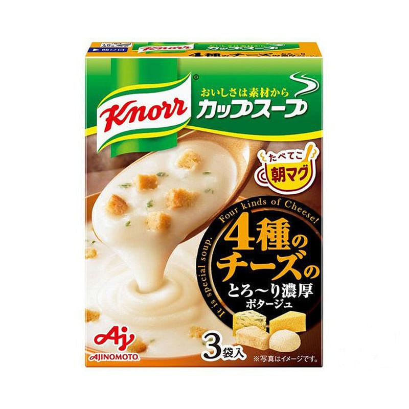 Ajinomoto Instant Soup Four Cheese Soup 3 Packs 1 개