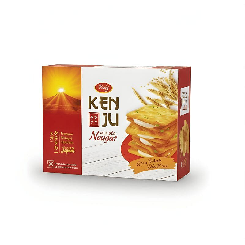 [RICKY] Kenju Nougat Crackers - 279g 1 each